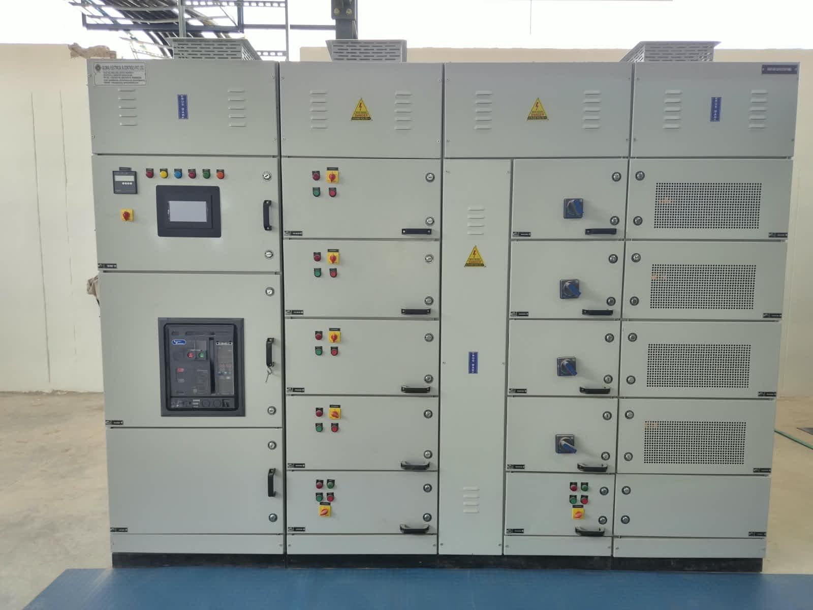 ACB incomer and feeder panel with an operator display