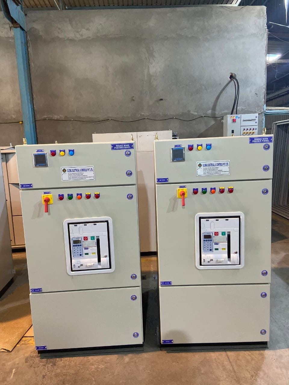 Two ACB incomer panels side by side