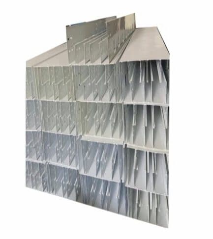 Stack of partitioned raceways