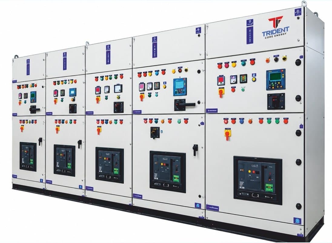 DG synchronization panel with breakers and synchronising controllers