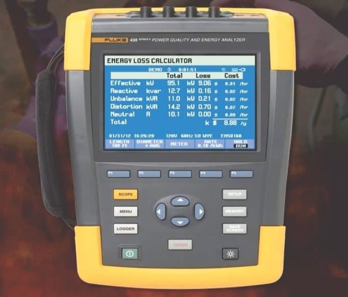 Power quality and harmonics analyser