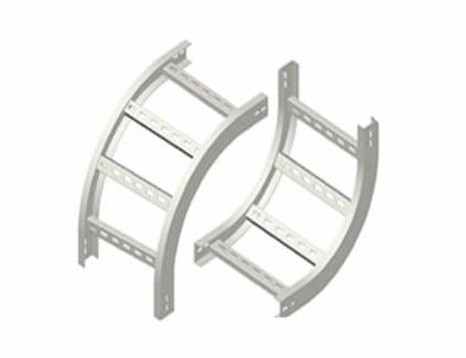 Ladder tray vertical bends