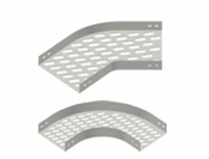 Horizontal perforated tray bends